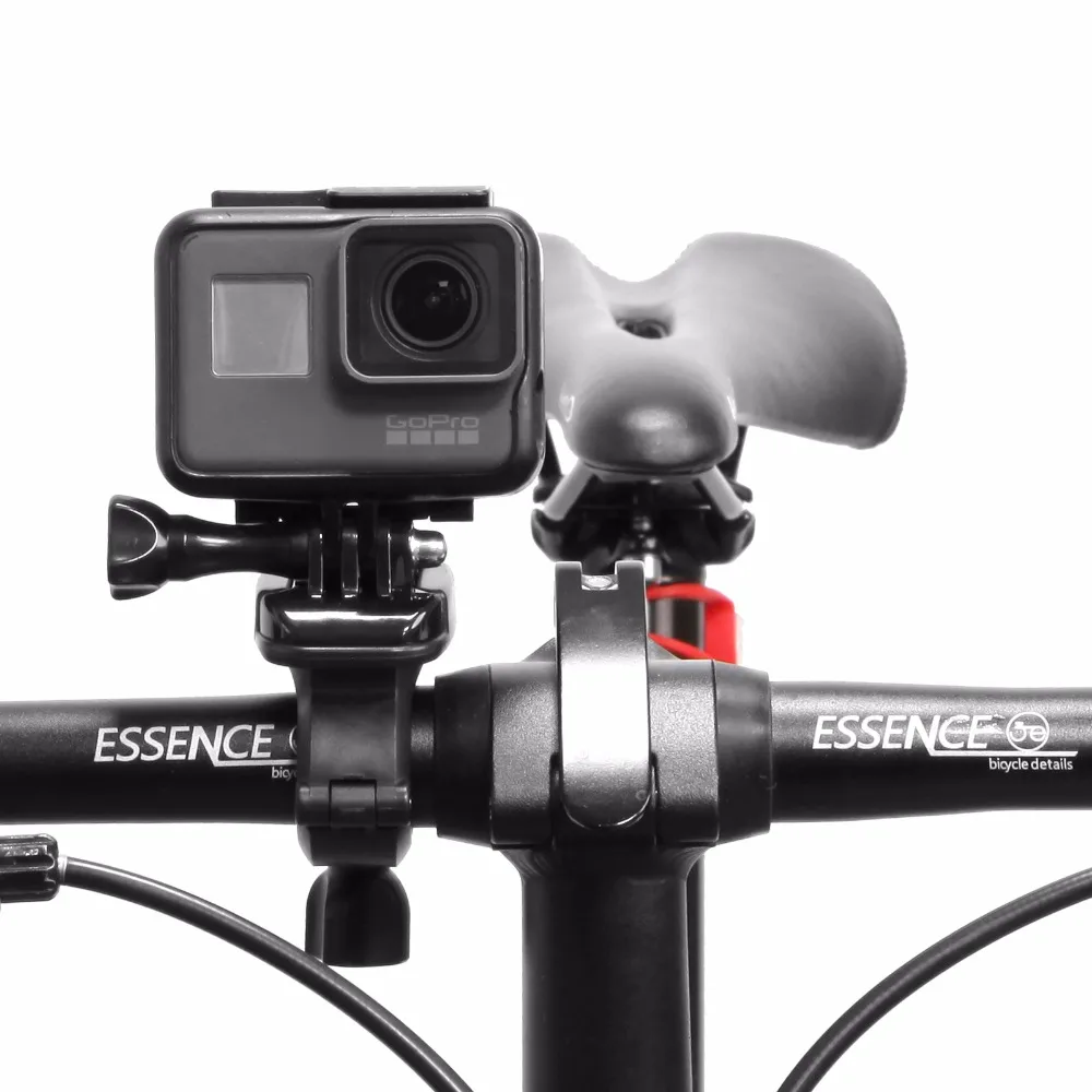 Graus de Alumínio Suporte de Montagem da Bicicleta Clipe para Gopro Rotatable Bicicleta Guiador Montagem Adaptador – Xiaoyi Sjcam 360