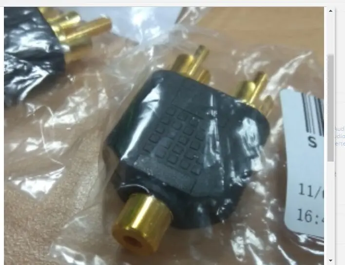 3 5 мм позолоченный аудиокабель стерео джек Женский 2 RCA аудио Jack разъем адаптера