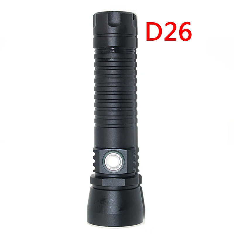 Option A Litwod Z20 D26 светодиодный фонарь для дайвинга, XM-L2 U3, бесступенчатое затемнение, Водонепроницаемый Подводный фонарь, 150 м, аккумулятор 26650 - Испускаемый цвет: Option A