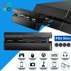 Адаптер-разветвитель PS4 Slim 4 в 1 usb-хаб для Sony PlayStation 4 Slim Play Station PS 4, аксессуары для игровой консоли