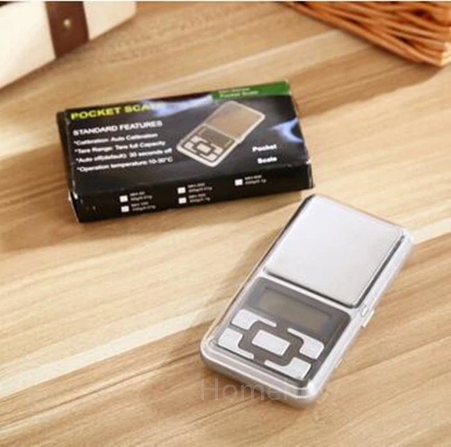 Цифровые Мини-весы с ЖК-дисплеем точные 4 единицы измерения 500 г/0 1 г на английском