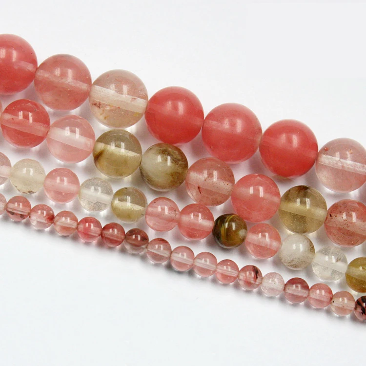 Круглые стразы из арбуза для изготовления ювелирных изделий 4 6 8 10 мм 15 дюймов