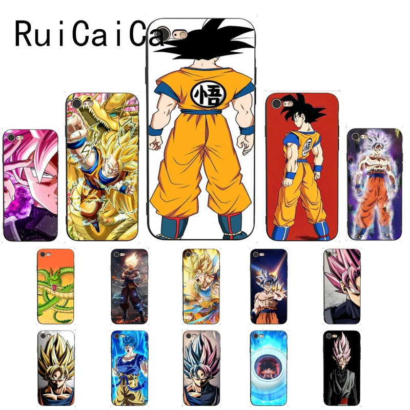 Чехол RuiCaiCa Dragon Ball goku DragonBall с узором мягкий чехол для телефона из ТПУ iPhone 8 7 6 6S 6Plus X