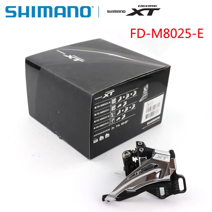 SHIMANO DEORE XT FD M8025 передний переключатель оригинальная коробка MTB 2X11Speed запчасти для