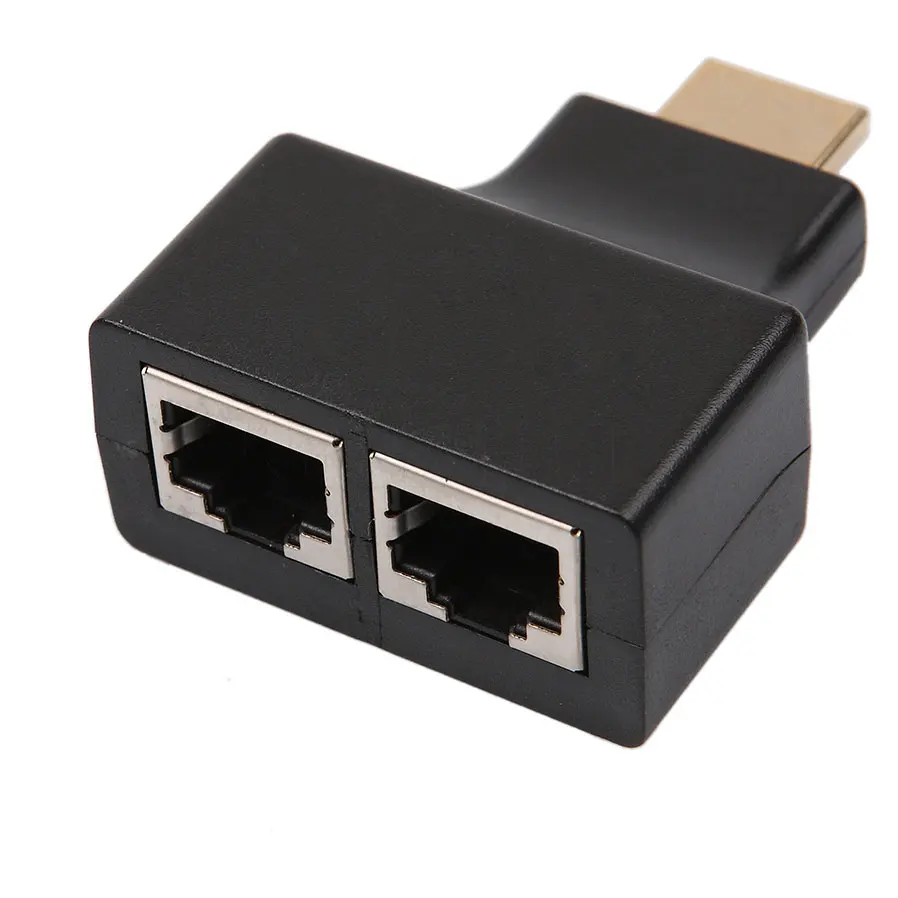 Оптовая продажа 1080P HDMI-совместимый двойной RJ45 CAT5E CAT6 UTP LAN Ethernet-удлинитель