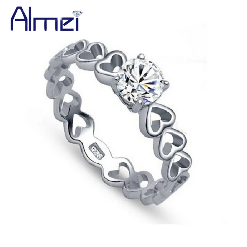 Almei 50% off 2017 Дамы Ювелирные Изделия для Женщин Девушки Серебряный Цвет свадьба в