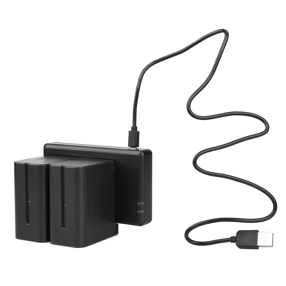 Зарядное устройство с двумя аккумуляторами и usb интерфейсами для быстрой зарядки