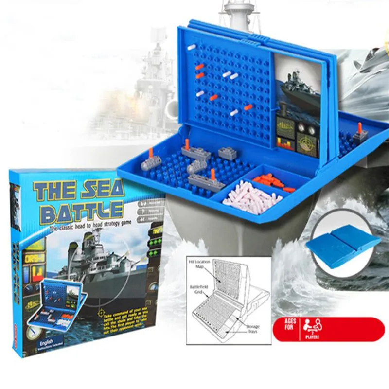 Battleships Sea Battle традиционная семейная забавная настольная игра вечерние Семейные