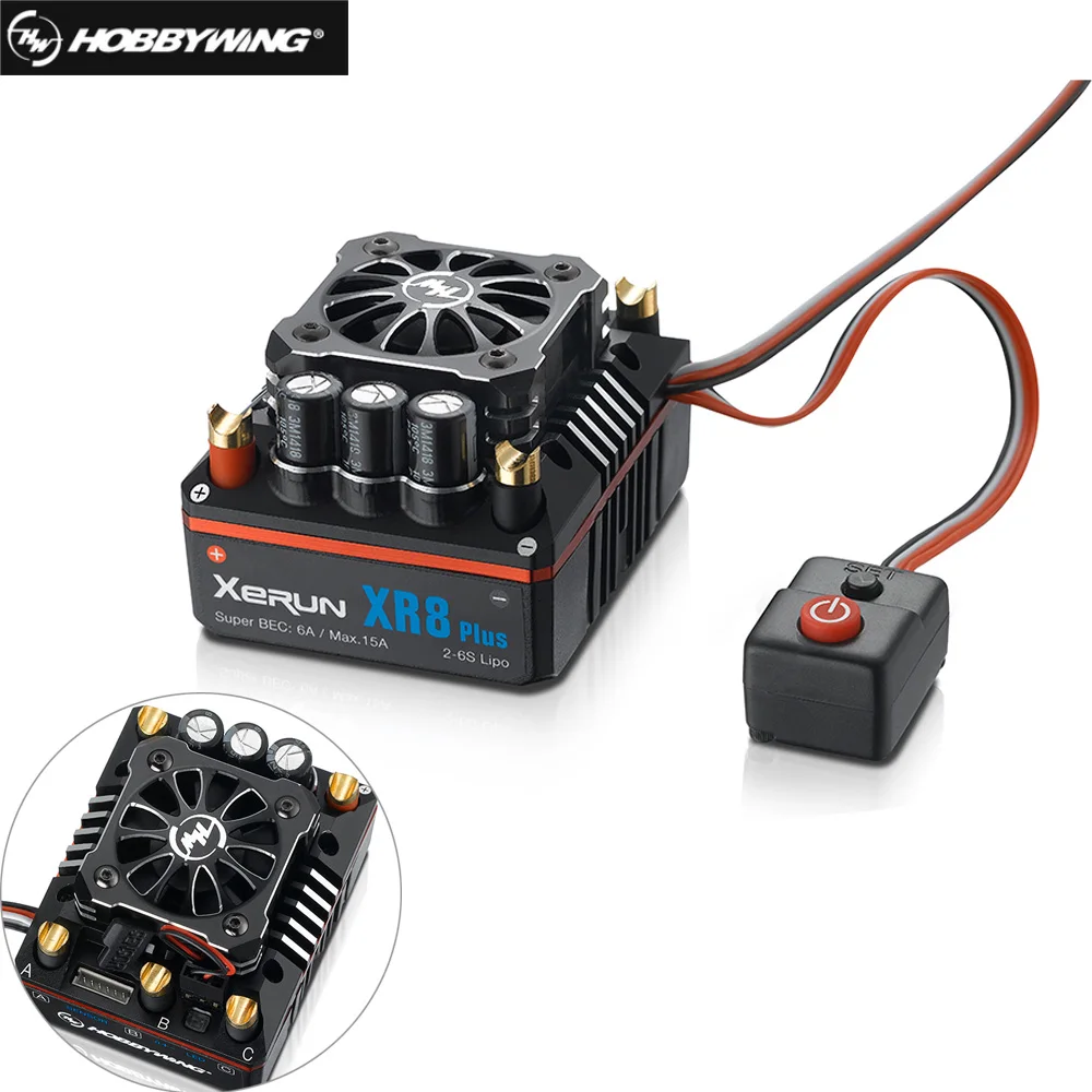 Hobbywing XERUN XR8 Plus 150A сенсор RC ESC контроллер скорости для 1:8 Багги соревнований Losi Hongnor