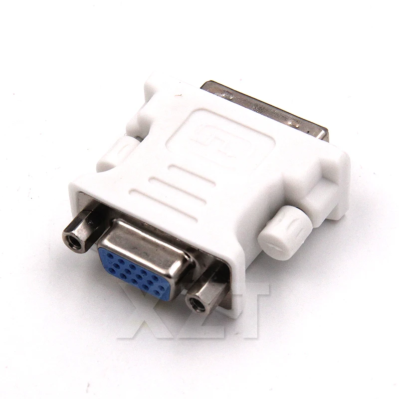 В новейшей горячей 5 шт./лот DVI-I 24 + Pin VGA папа к DVI Женский видео конвертер адаптер