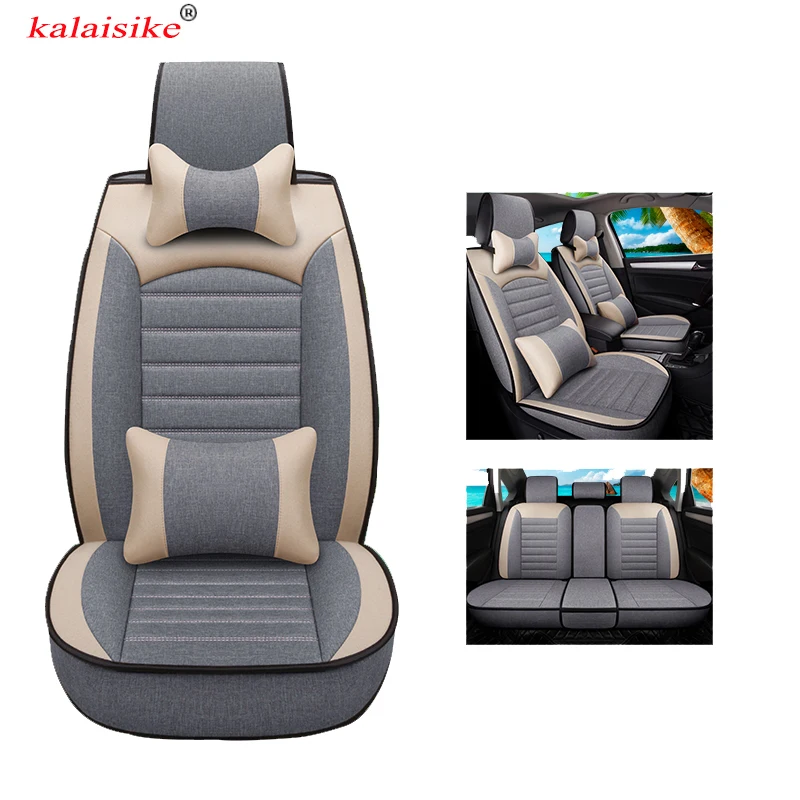 Универсальные льняные Чехлы kalaisike для автомобильных сидений Hyundai все модели solaris