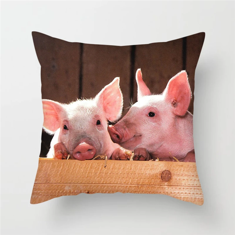 Чехол на подушку для маленьких свиней Fuwatacchi милая наволочка домашних животных