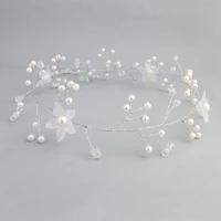 floralbride handmade alloy rhinestones crystals pearls flower wedding headband bridal hair vine hair accessories bridesmaids
