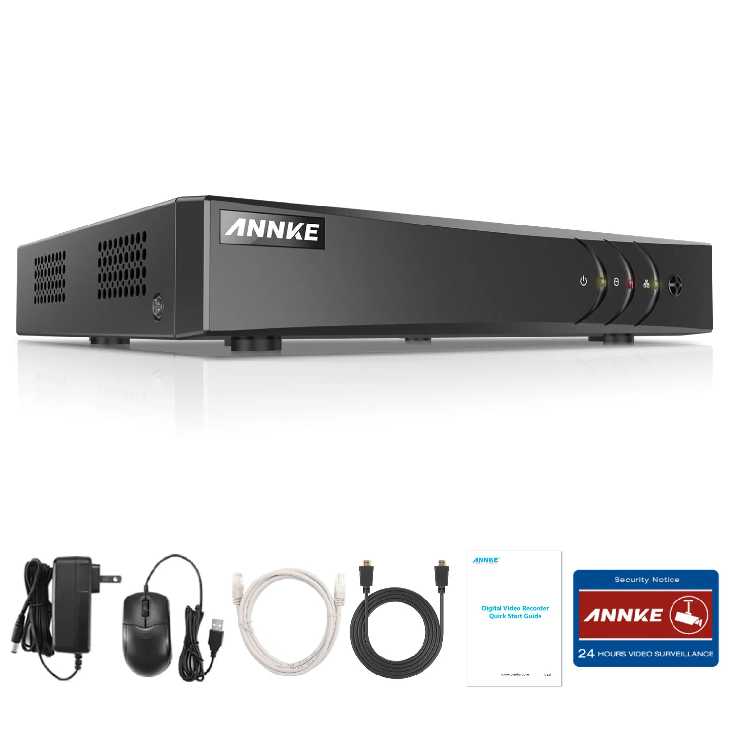 ANNKE 16CH 3MP 5в1 HD TVI CVI AHD IP безопасности DVR рекордер H.265 цифровой видео обнаружения