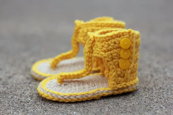 Сандалии кроше для маленьких девочек летние детские сапоги ROM желтые сандалии