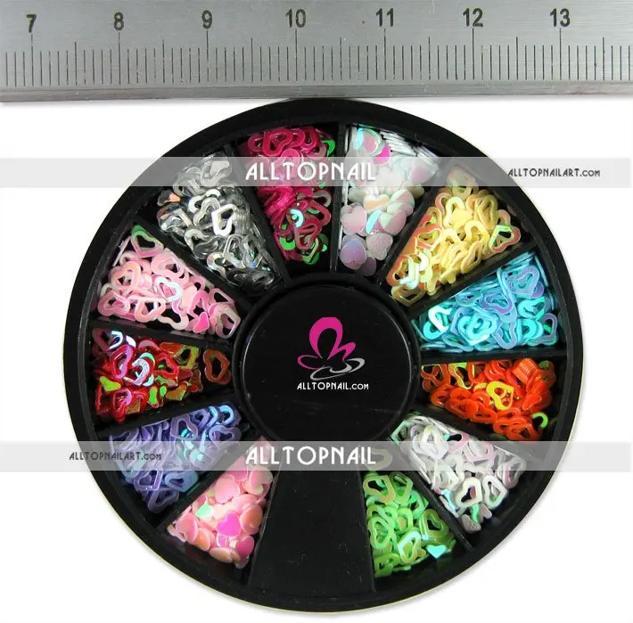 3D дизайн ногтей блестящие формы Профессиональная фотография 12 цветов голограмма