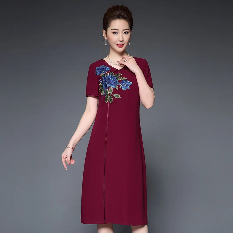 2019 весеннее красивое платье с вышивкой высокого качества элегантное коротким