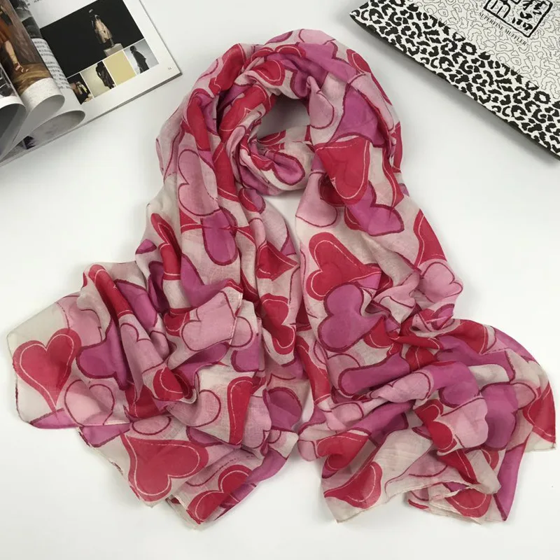 

Newly Design Women pink cat Ladies Cartoon Print Scarf Warm Wrap Animal Bufandas Mujer Female Pashmina Shawls Winter SCARF