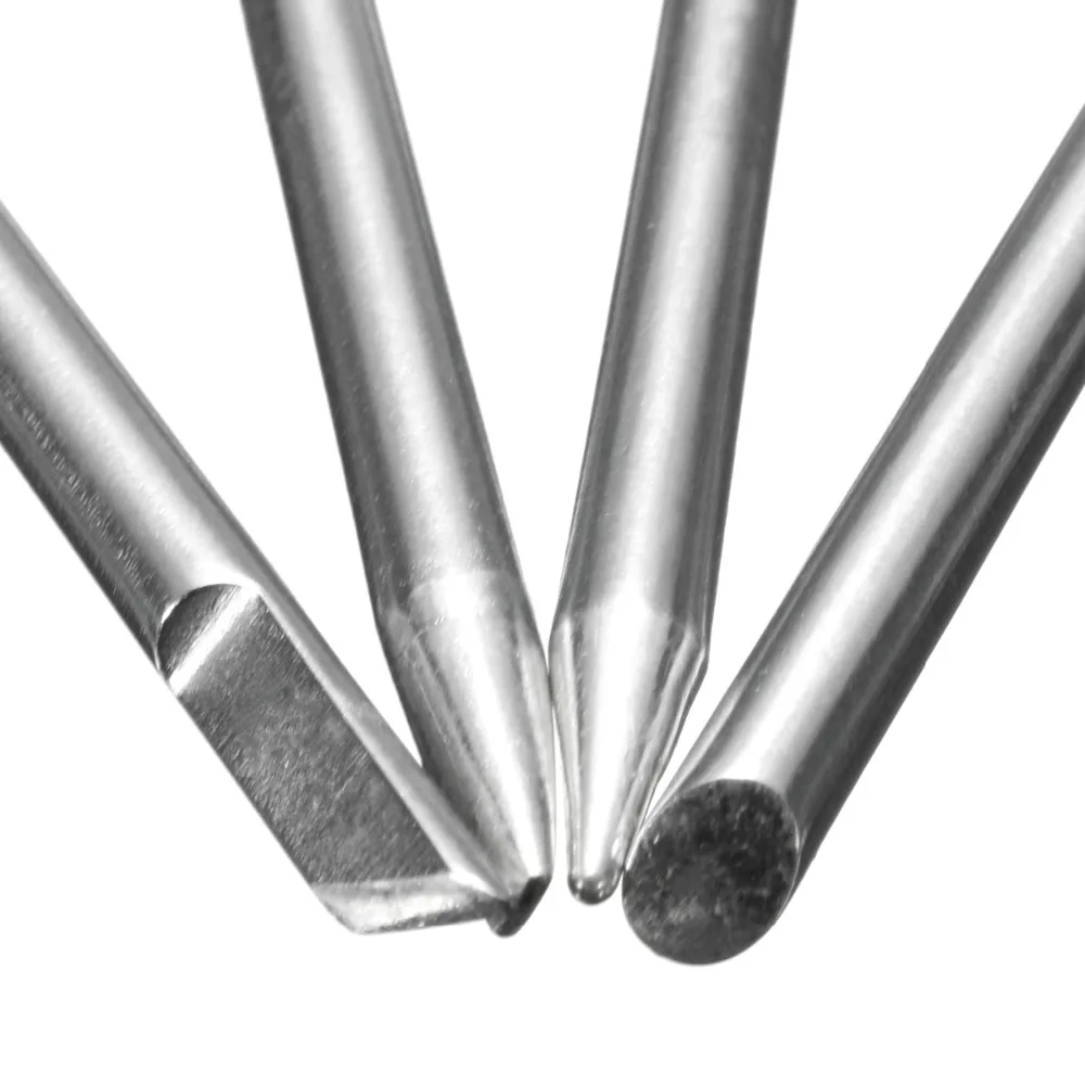 4 шт. Электрический паяльник наконечники Сменная головка мм хвостовик для