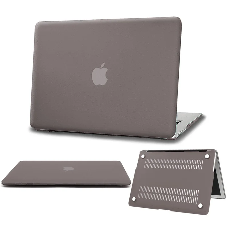 Grey KK& LL Матовый Жесткий Чехол для ноутбука Apple MacBook Air Pro retina 11 12 13 15 и Air 13/Pro 13 15 дюймов с сенсорной панелью - Цвет: Grey