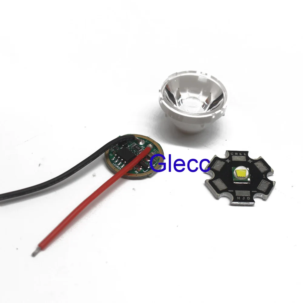 1 комплект Cree XM L LED T6 Белый свет + 3 7 В Драйвер объектив с держателем|Подвесные