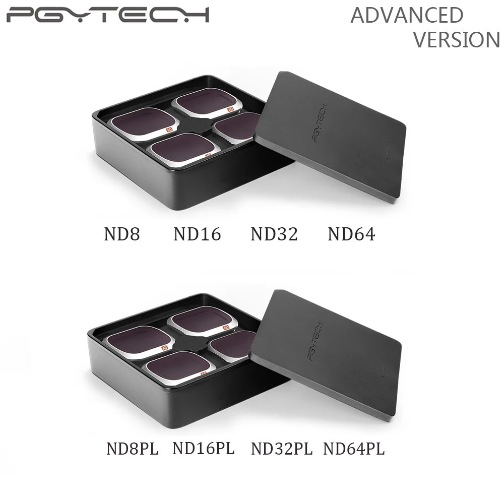 Фильтры для камеры PGYTECH Advanced Mavic 2 Pro ND8/16/32/64-PL ND8/16/32/64 аксессуары дрона DJI |