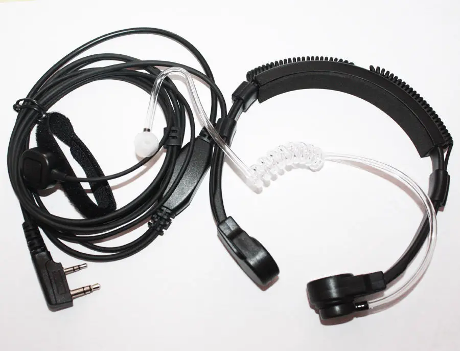 XQF Throat Mic Headset Earpiece PTT For Walkie Talkie Baofeng UV5R