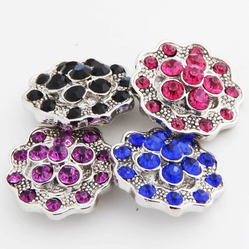 

Высокое качество 001 3D 18 мм 20 мм металлическая застежка со стразами кнопка для браслета ожерелье ювелирные изделия для женщин модные аксессу...