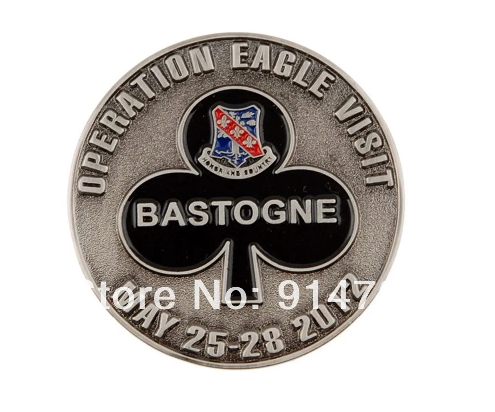 

US BURLINGAME SAN METEO HILLSBOROUGH BASTOGNE CHALLENGE COIN-34013