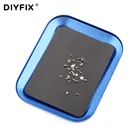 DIYFIX Магнитный Лоток для винтов из алюминиевого сплава, лоток для хранения винтов для радиоуправляемой машины, грузовика, модели RC, ручной инструмент для ремонта электроники