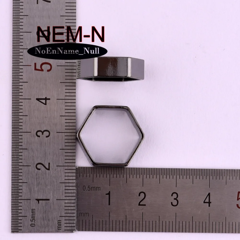 10pcs/lot NEM-N 18*6mm copper Honeycomb crystal benzene Screw cap Nut Hexagram star shape DIY Jewelry Making Accessories | Украшения и