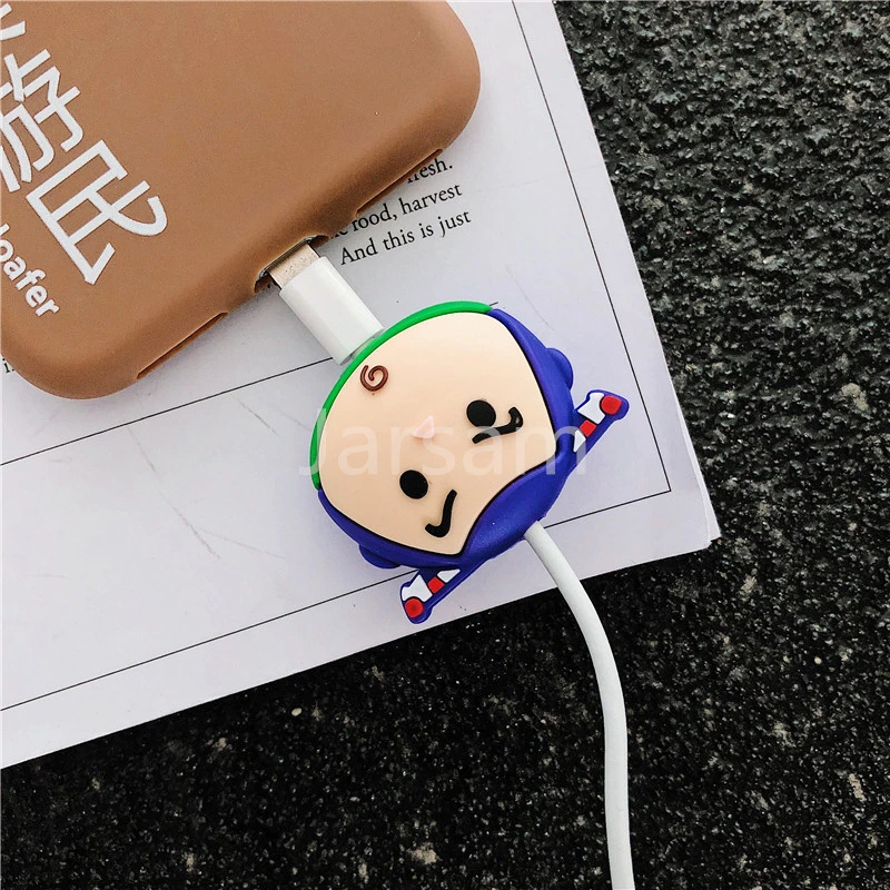Защитный кабель с мультипликационным принтом, защитный чехол для iPhone 8 Plus 4, 4S, 5, 5S, SE, 5C, 6, 6 S, 7 X, Xs, Max, XR, чехол для iPhone 7 Plus
