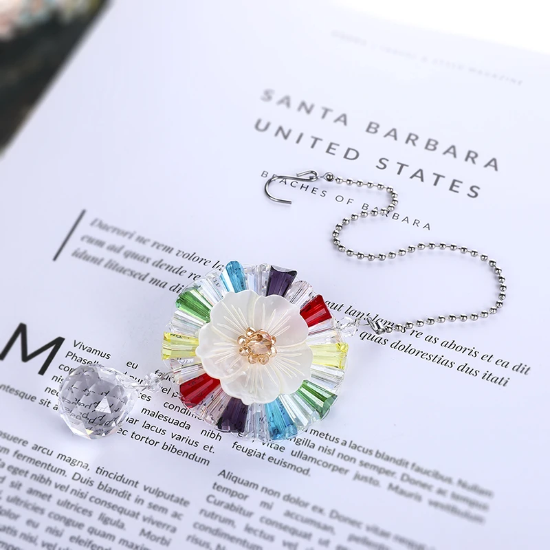 H &amp D хрустальная люстра в форме шара призмы Подвески часть 7 Чакра Suncatcher Радуга