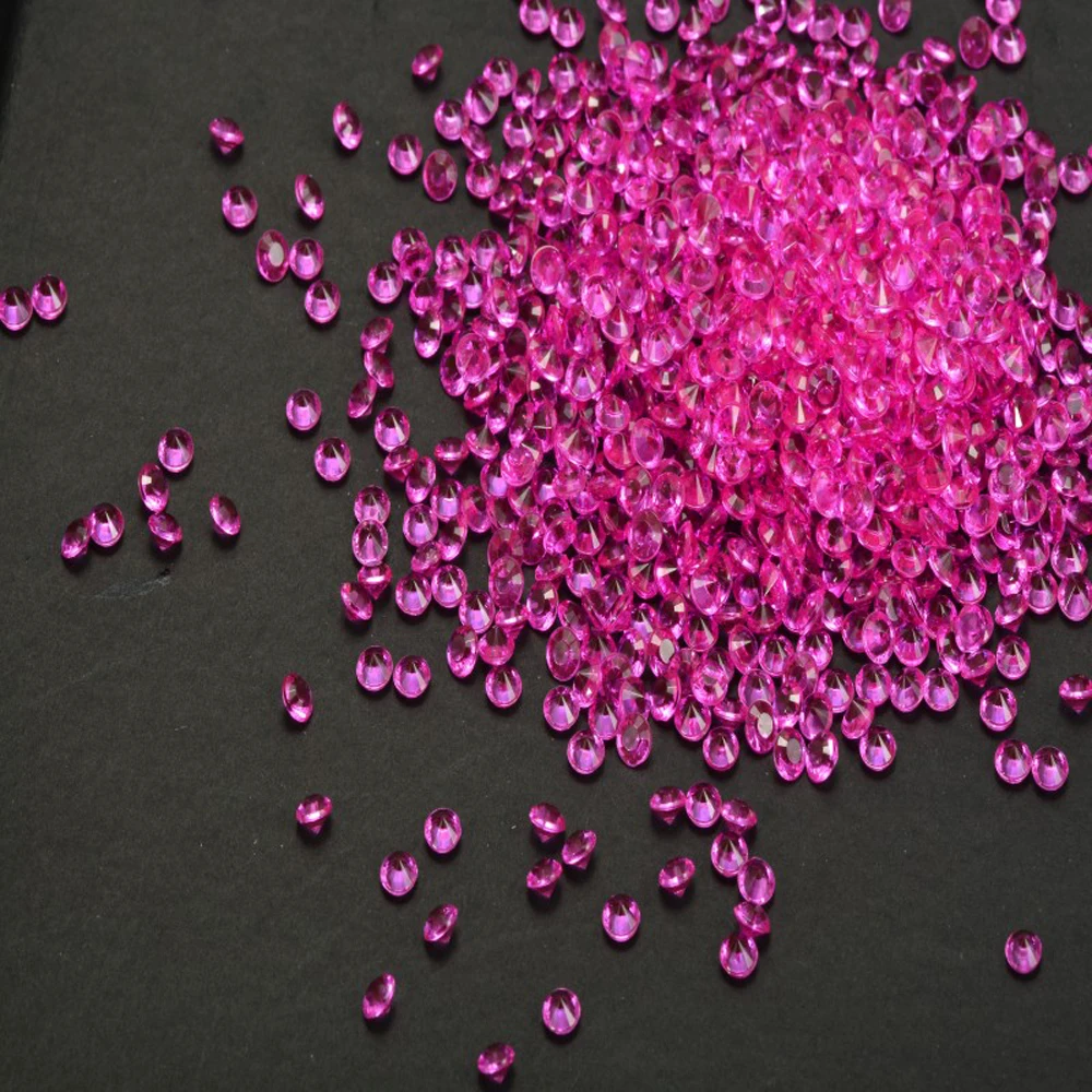 12 000pcs Multi-colors 4mm Acrylic Rhinestone Crystal Confetti Beads Wedding Party Decorations Glasses Birthday Table Scatters | Дом и сад