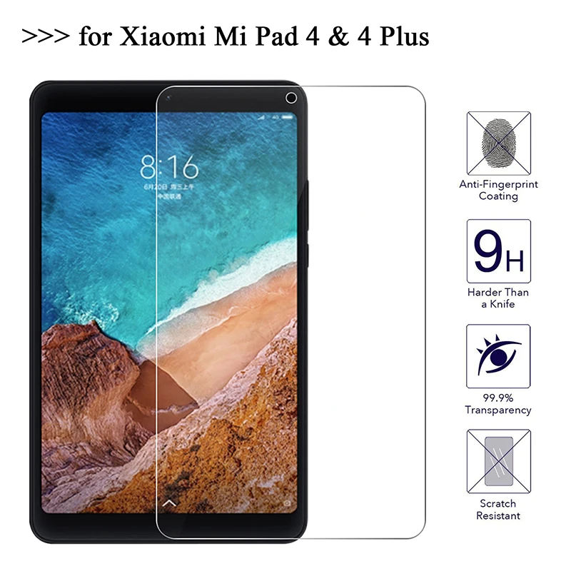Для Xiaomi Mi Pad 4 MiPad защита экрана Стекло 9H закаленное стекло для Plus Защитная пленка