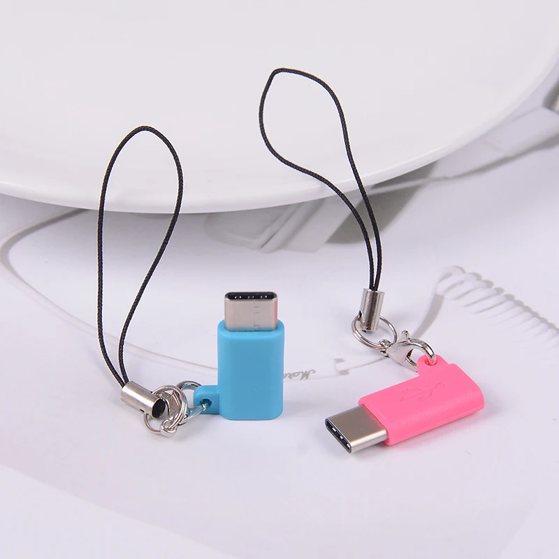 2 шт. Micro USB Женский к type C 3,1 штепсельный кабельный переходник зарядка и синхронизация данных USB конвертер для samsung S8/LG G5 G6
