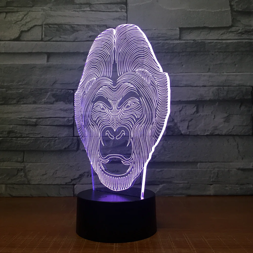 3d маленький ночник с дистанционным управлением оптовая продажа светодиодный Usb