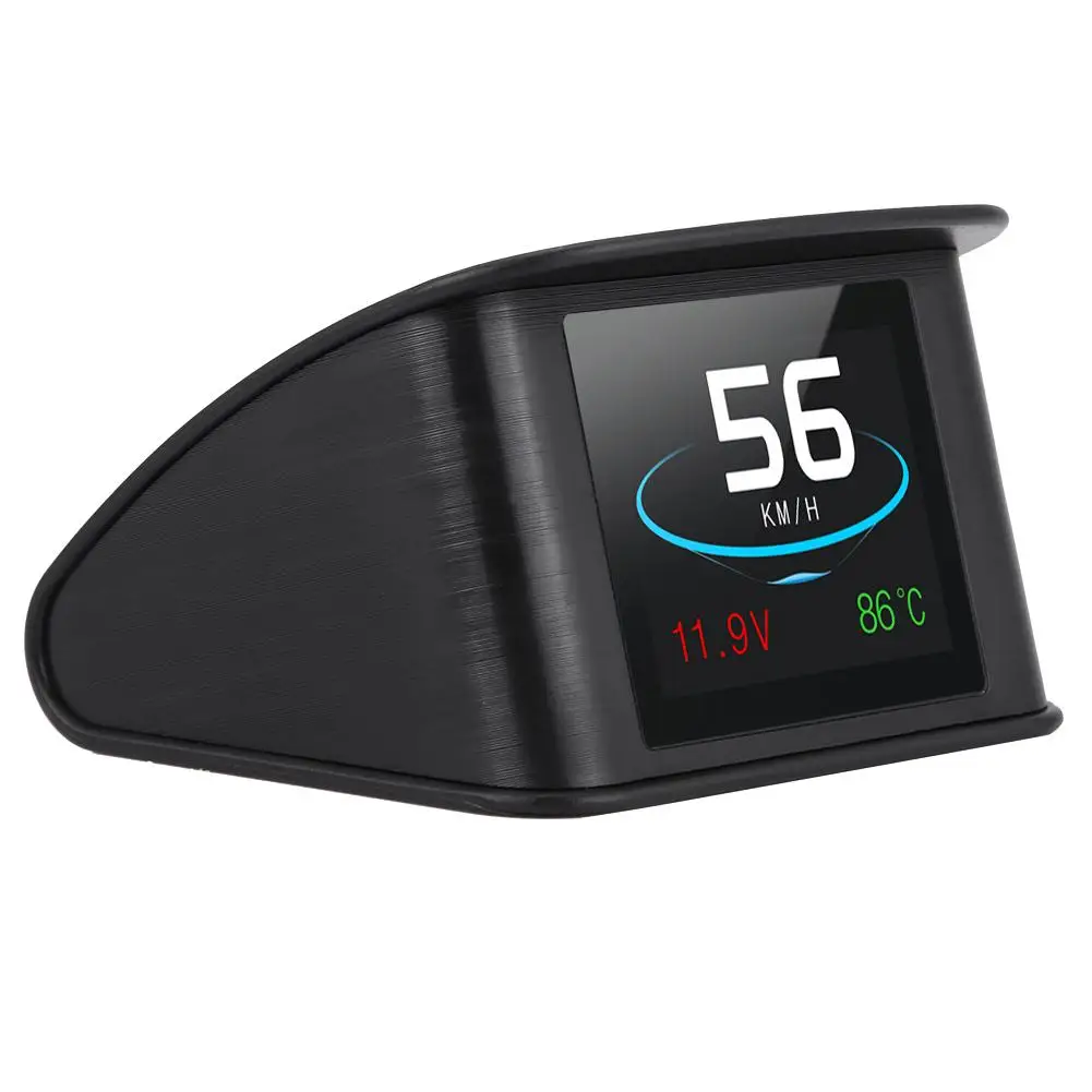 Автомобиль Smart OBD цифровой измеритель P10 Универсальный Автомобильный HUD красочные Дисплей OBD2 Скорость Предупреждение об/мин Расход топлива проектор