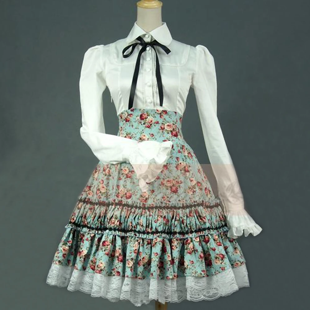 Винтажное платье рубашка для женщин новая летняя женская одежда лолиты