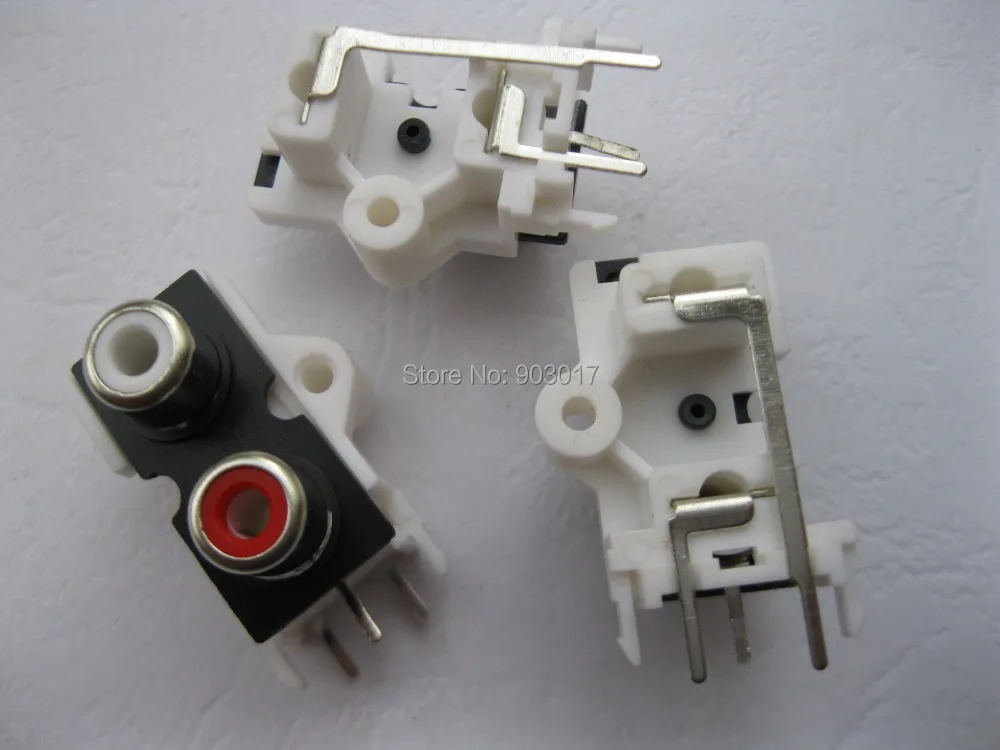 150 шт. в партии разъем AV Pin гнездо RCA 2 цвета аудио видео фоторазъем | Обустройство