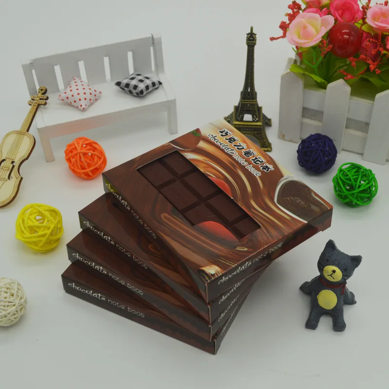 

Kawaii Chocolate Mini Notebook Valentine Gifts Chocolate Smell Notepad School Office Stationery Memo Soft Silicon Plannner Book