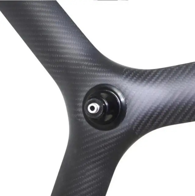 Углеродные колеса трехспицевые фиксированные шестеренки Дорожные сплав