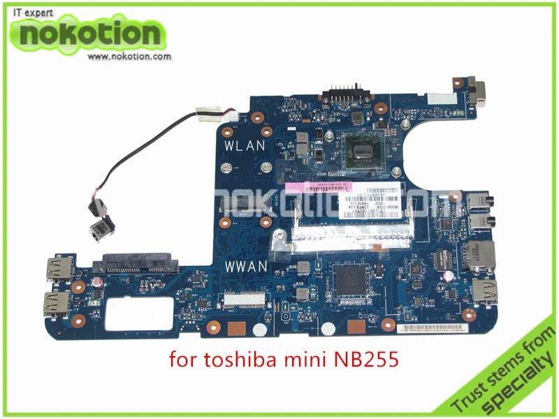 

NOKOTION board PAV10 LA-5122P REV 1.0 K000106970 For toshiba satellite NB255 Motherboard DDR2 Intel Atom N455 1.66GHz GMA X3150
