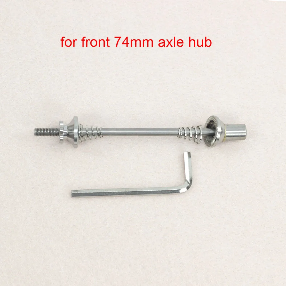 1pcs full ti 74mm Титановые шампуры Ti Quick Release MTB дорожный складной велосипед с шестигранной головкой M4 74 мм 100 мм 130 мм 135 мм MTB медленный выпуск QR шампура - Цвет: 1pcs full ti 74mm