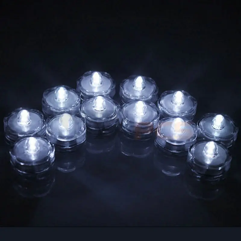 240 шт./лот Цветочная Водонепроницаемая погружная Светодиодная свеча tealight
