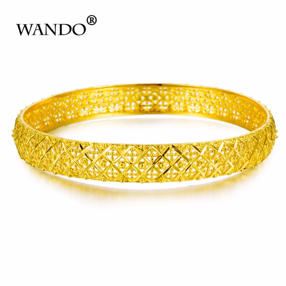 WANDO 24k золотой браслет для женщин Дубай Свадебный невесты из эфиопской Африки