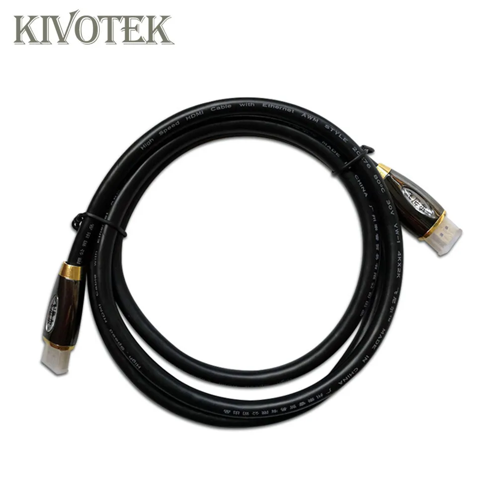 KIVOTEK 3 шт./лот HDMI кабель 2 0 4 К 3D 60FPS для HD ТВ ЖК дисплей ноутбука PS3 компьютерный 5 м