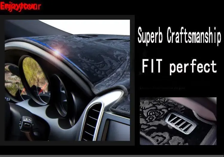 

For Toyota Mark X 2010 2011 2012 2013 2014 2015 2016 2017 Flannel Dashmat Dashboard Covers Dash Pad Mat Carpet Car-styling