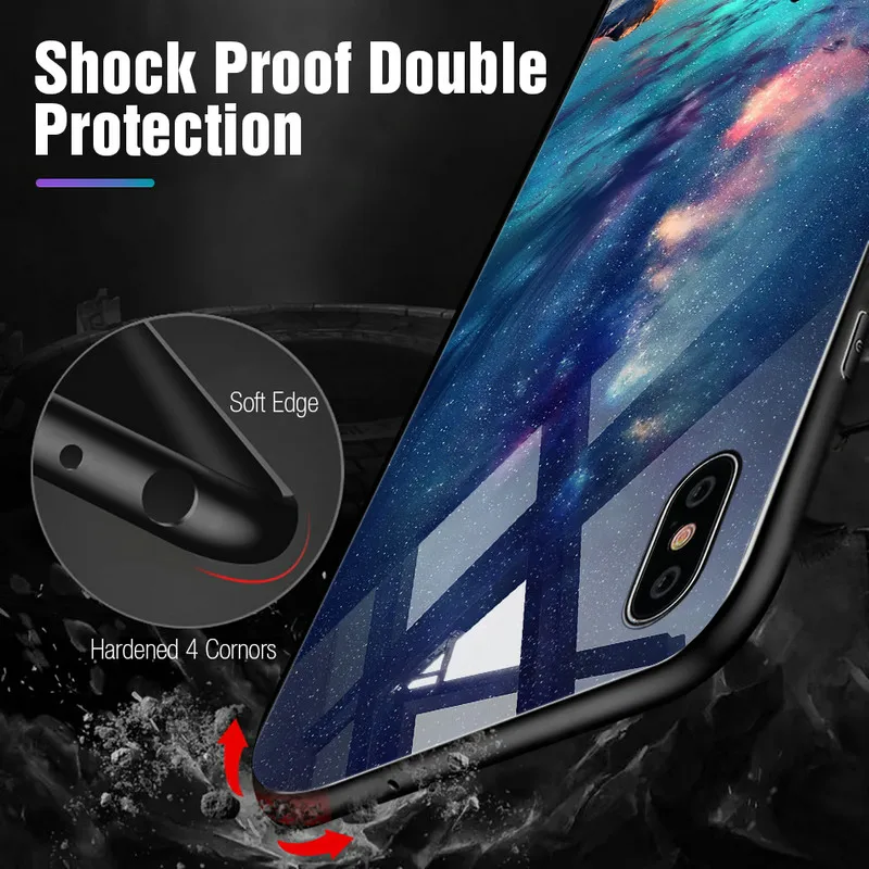 Роскошный чехол из закаленного стекла для Redmi Note 7 6 Xiaomi 9 SE Plus 5X 6X |