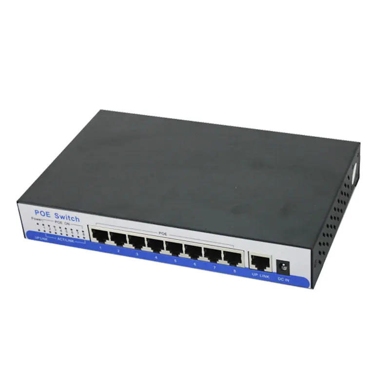 Гигабитный коммутатор H8 порта poe 9 10/100 Мбит/с rj45 порт 8 IEEE802.3af/at активный для Dahua Hik